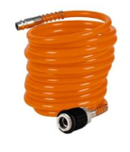 Manguera Para Aire Compresor Espiral 15mts Con Acoples Color Naranja