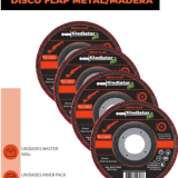 DISCO FLAP 4 1/2* ACERO Y MADERA GR100 GLADIATOR - Imagen 2