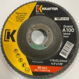 DISCO FLAP KRAFTER  GRANO A100 METAL INOX - Imagen 2