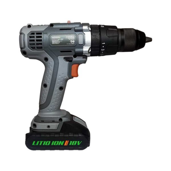 Taladro Atornillador Percutor Inalámbrico 13MM 18V + Batería 18V - Imagen 2